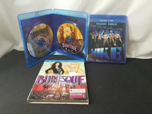 2 RomCom DvDs Burlesque (2010) Cher Aguilera & MAGIC MIKE Channing Tatum NeW