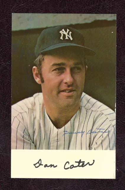 Danny Cater, New York Yankees, Signed, autographed, Baseball Postcard