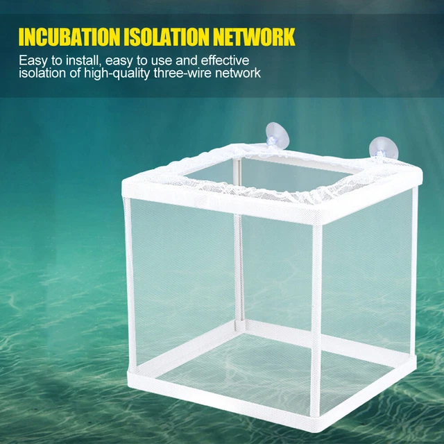 Aquarium Fish Tank Guppy Breeding Breeder BabyFry Net Trap Box Hatchery Isolator