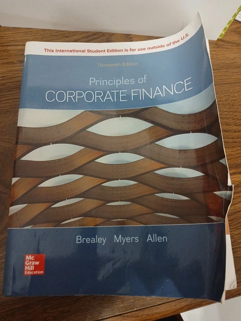 PRINCIPLES OF CORPORATE Finance Thirteenth Edition The
