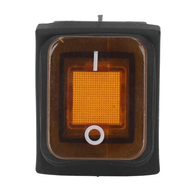(ORANGE)ROCKER SWITCH ON-OFF Toggle Switch Flame Retardant PA66 Solid ...