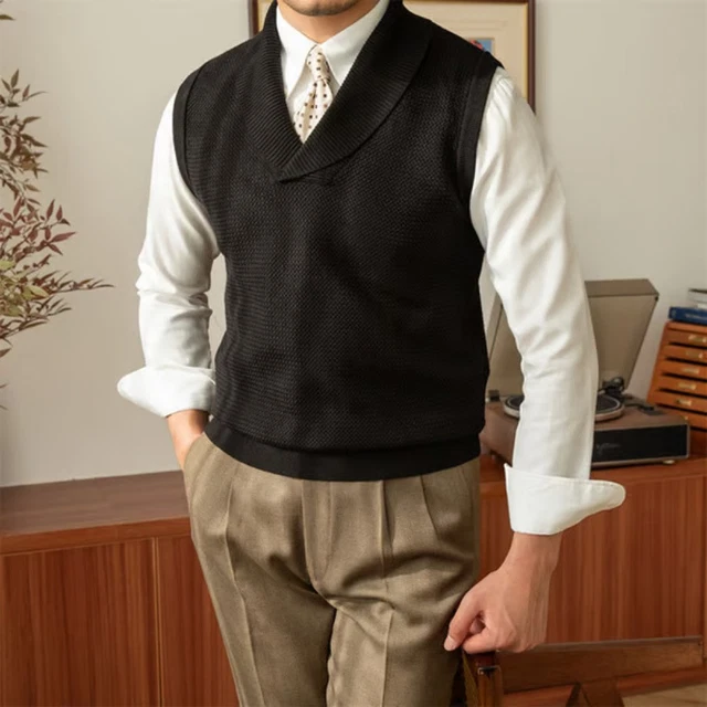 Gilet Homme Slim Fit - Taille 35 Pouces - Uni - En Polyester - Neuf Avec étiquettes - Fabriqué En Chine