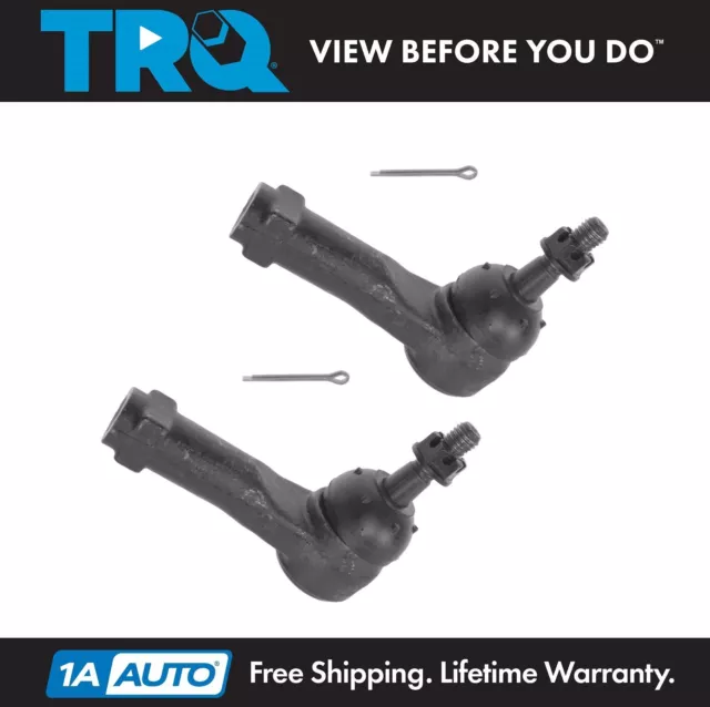 TRQ Front Outer Tie Rod End Left LH RH Right Pair 2 for Cobalt HHR Equinox G5