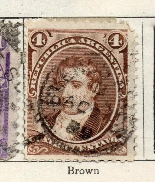 Argentina 1873 Early Issue Fine Used 4c. NW-179135