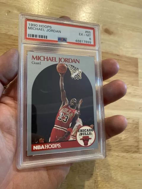 Michael Jordan PSA 6 Vintage NBA Hoops Last Dance Man Cave Collector Card GIFT