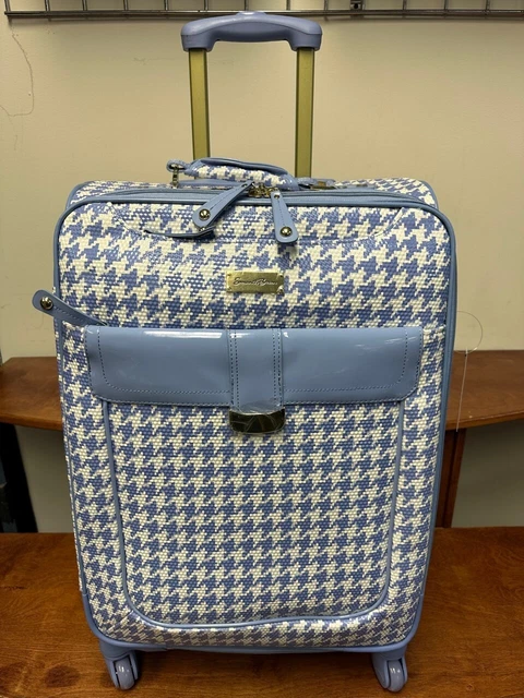New Samantha Brown Houndstooth 4 Piece Set Lavender / White Color Spinner 3