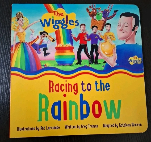 RARE THE WIGGLES Racing To The Rainbow Board Book 2006 Childrens $26.99 ...