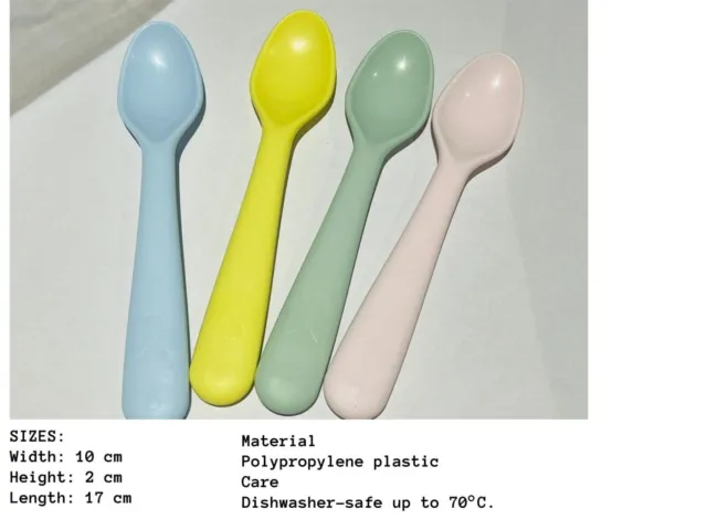 IKEA 8 Piece Spoon Set for Picnic beach Kids Baby - Best for kids - BPA FREE