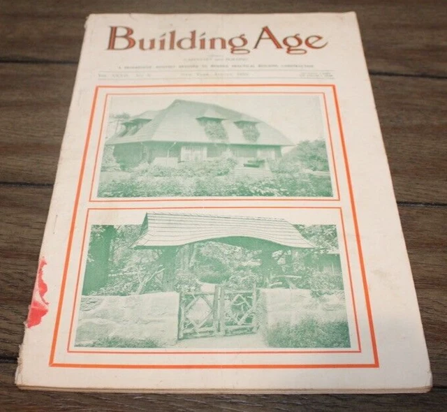 Antique August, 1910 BUILDING AGE MAGAZINE Architecture ADS++ Tools
