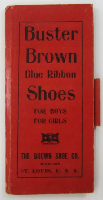 Vintage Buster Brown Shoes Advertising Premium Pocket Chalk Slate McCune KS 1917