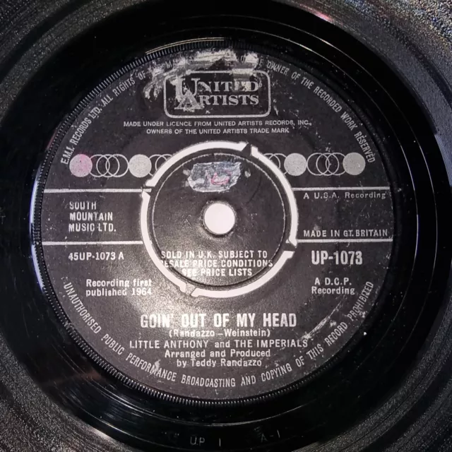 Little Anthony Goin' Out Of My Head United Artists R&B Northern Soul Oldie