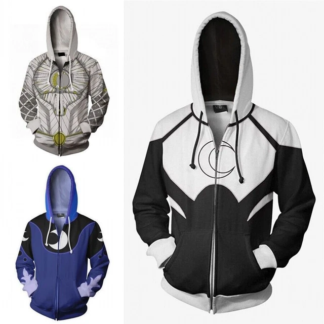 Marvel Superhero Moon Knight 3D Print Hoodie Cosplay Men's Sweatshirts Jackets