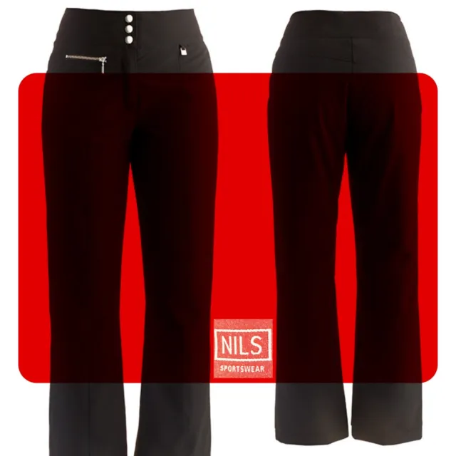 NILS WOMENS SKI Pant Insulated Black Ski Snowboard Winter Snow Pants Size 4  £71.70 - PicClick UK