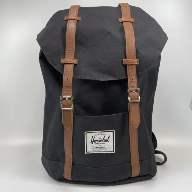 Herschel Supply Co. Retreat Black  Backpack Padded Laptop School Bag