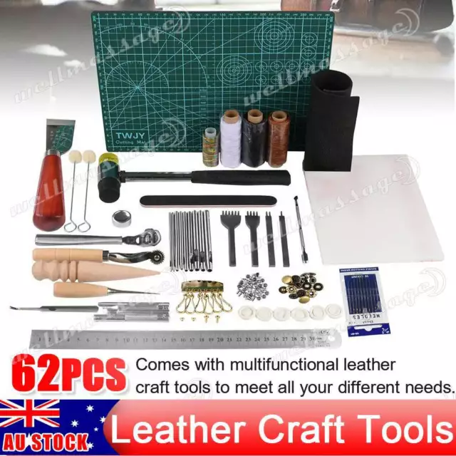 Leather Sewing Kit, Upholstery Repair Kit, 48pcs Leather Stitching Kit with  Upho