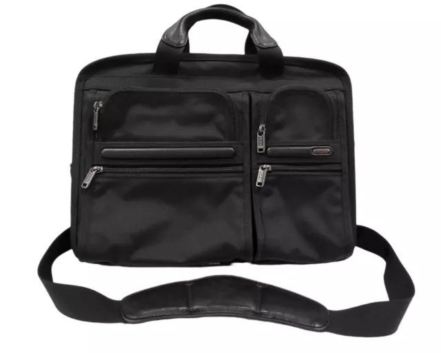 TUMI Alpha Ballistic Nylon Expandable Laptop Briefcase Organizer Bag Travel Case