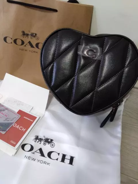 Coach Heart Women's Crossbody Bag - Black (CE652