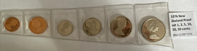 1976 New Zealand   Proof set (1, 2, 5, 10, 20, 50 cents) (Rx1121877/H)