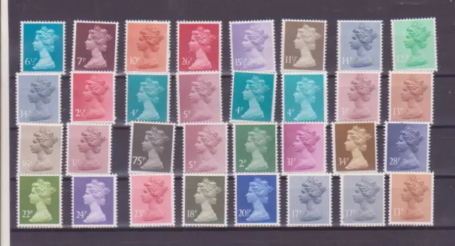 Gb 32.Machin Definitive Stamps Vf/Mnh