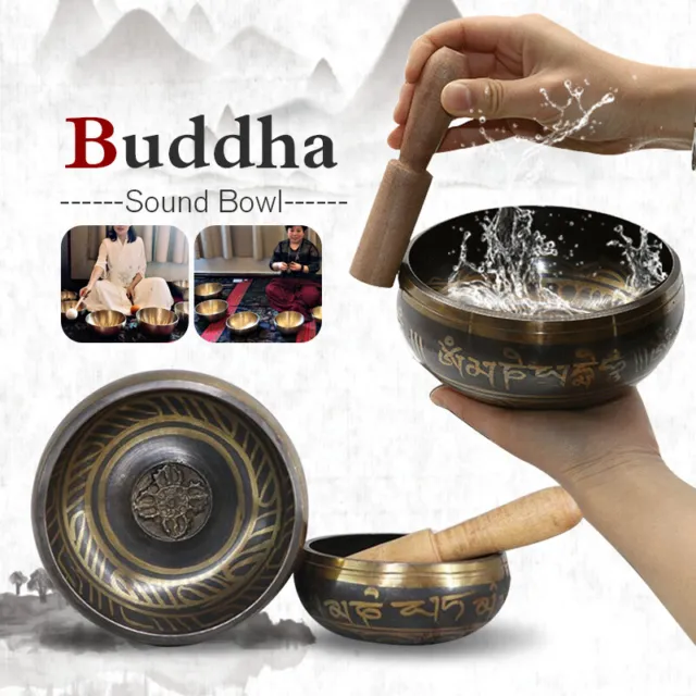 Singing Bowl Nepal handmade Buddha sound bowl yoga meditation Brass bowl Buddha
