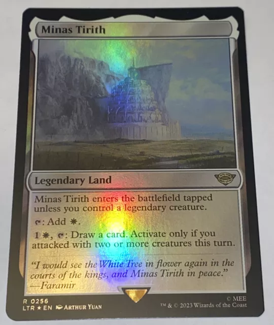 MTG 4x Minas Tirith FOIL Borderless Lot #256/341/420 - Lord of the Rings  LOTR NM