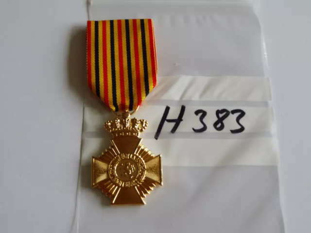 Orden Belgien Militär Verdienstkreuz golden mit Krone  (h383)