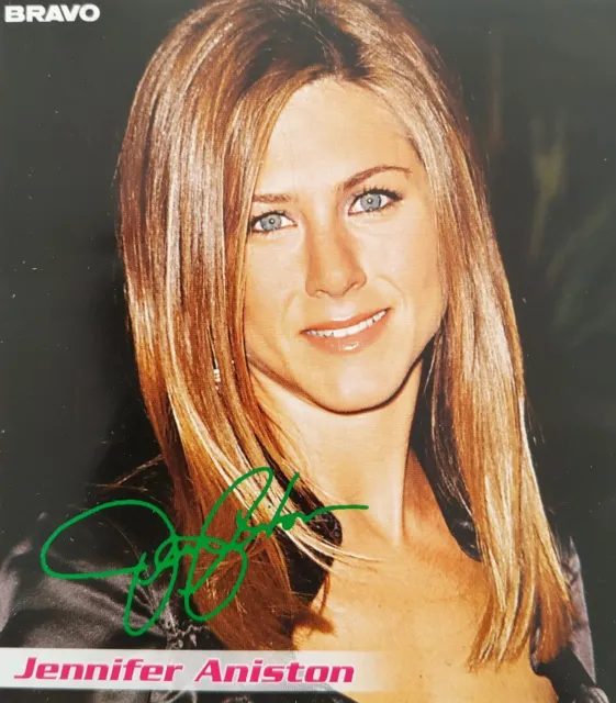 JENNIFER ANISTON - autograph card 10x10cm - autograph photo card BRAVO autograph