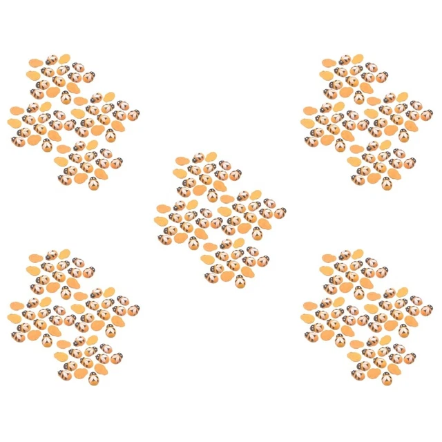 500 pcs minuscules abeilles en bois embellissements