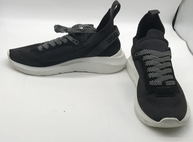 DSQUARED 2 MENS black speedster mesh sock sneakers sz 43 170.00 PicClick