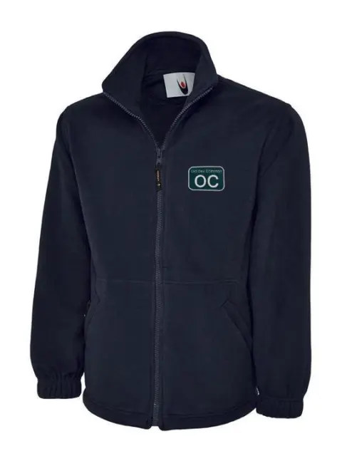 Fleece Jacket embroidered with BR British Rail Depot shed sticker PERSONALISED