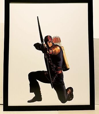 Hawkeye Avengers Timeless by Alex Ross FRAMED 11x14 Art Print Marvel Comics Post