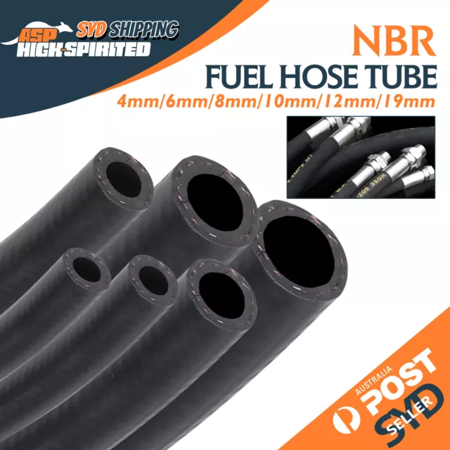 Fuel Hose Rubber Tubing Gasoline Engine Petrol line Withstand Oil High Pressure