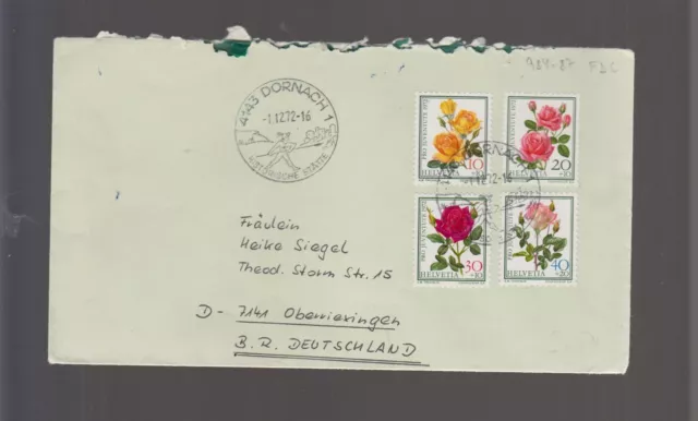 3305 - Schweiz - Mi-Nr.  984 - 987              FDC