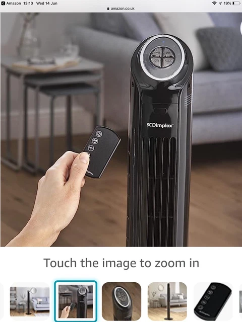DIMPLEX XPELAIR XPP Mont Blanc Tower Cooling Fan, Floor Standing Tower Fan-White  £91.99 - PicClick UK