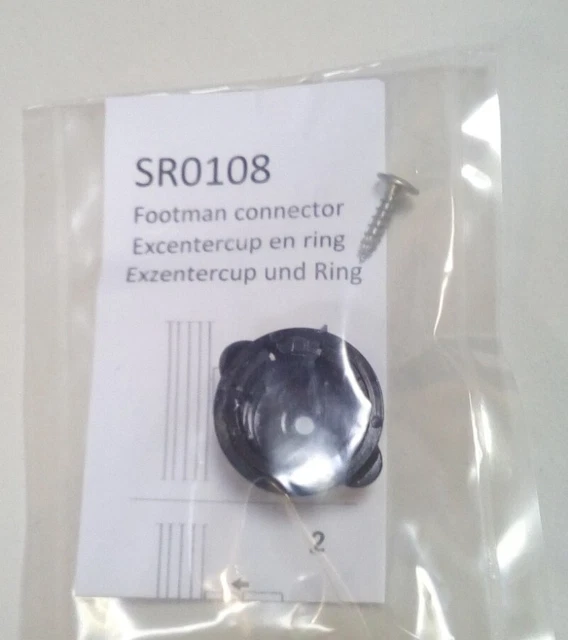 Louet Excentercup & Ring, Footman connector SR0108 piezas de repuesto de rueda giratoria S10 S17