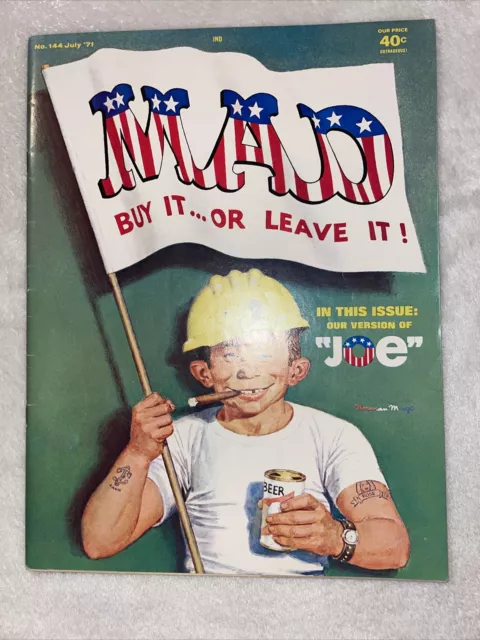MAD MAGAZINE #144 July 1971  Very Good Condition