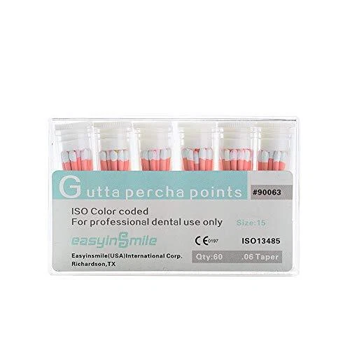 EASYINSMIL1Box Gutta Percha Points Endodontic .02/.04/.06 Taper For Dental