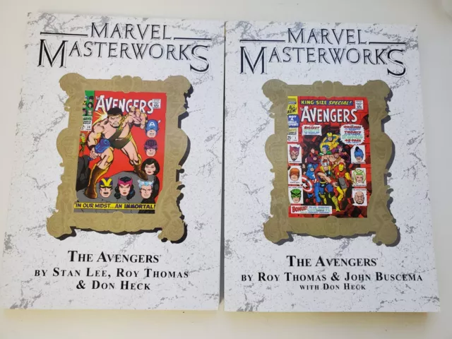 Marvel Masterworks vols 38 and 54: The Avengers Stan Lee & Roy Thomas