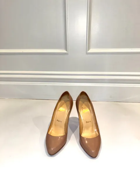 Christian Louboutin Nude Round Toe Pump- Size 37.5 Pre-Owned with Box