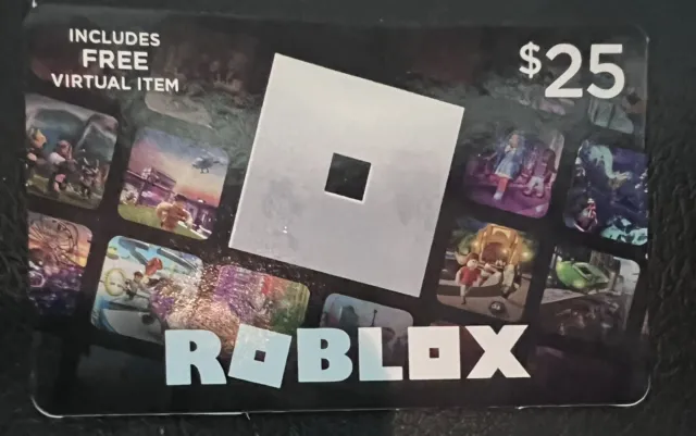 ROBLOX $25 GIFT Card includes Virtual item Gift Card Roblox Game