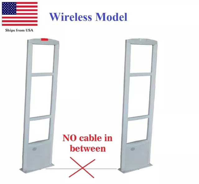 Wireless -NO Cable Stand-alone EAS RF 8.2 MHz Anti-theft Security Antenna System