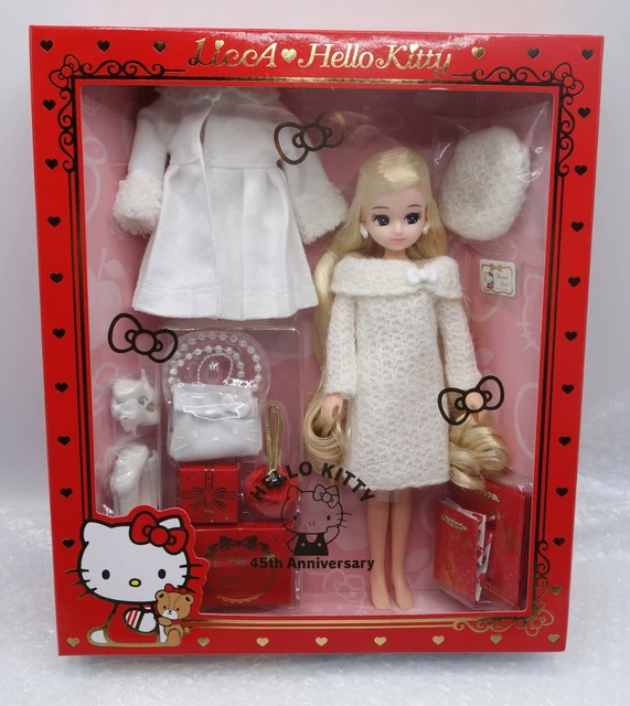 Takara Japan Doll Poupée Licca-Chan Hello Kitty 45th Anniversary White