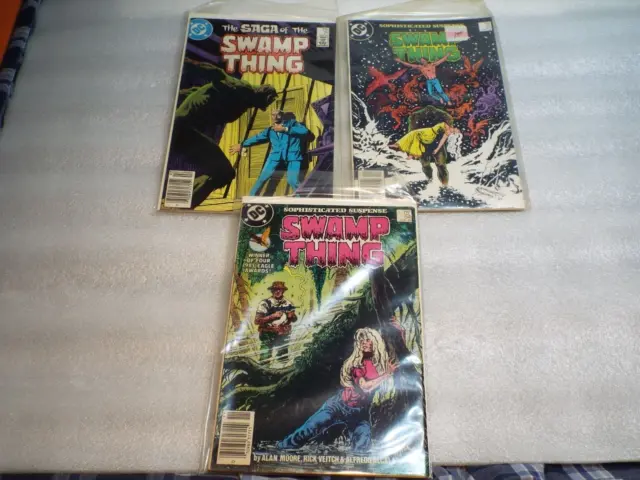 Dc Comics Saga of the Swamp Thing 21 DC 1984 New Origin Story By Alan Moore