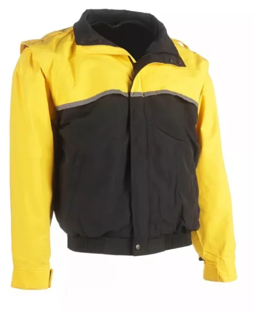 Galls Bike Patrol Jacket 3X LawPro Waterproof Reflective Yellow & Black