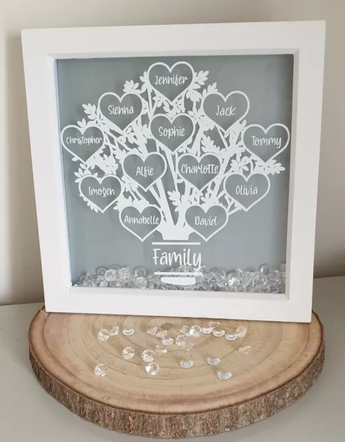 Personalised Family Tree Photo Frame Mothers Day Gift Nan Mum Mom Family Gift