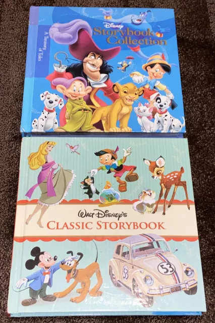Walt Disney Hardcover Books Lot Of 2 Disney’s Classic Storybook Collection EUC