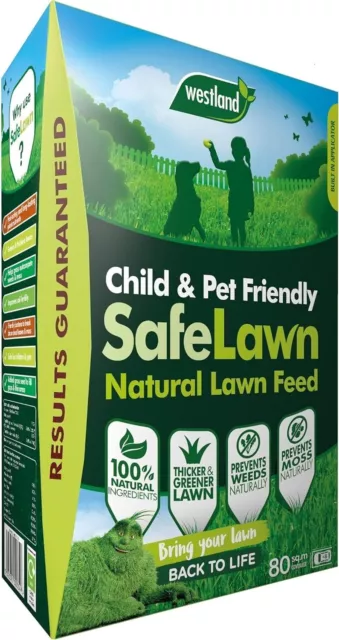 Westland Safe Lawn Friendly Weed And Moss Killer Grass Fertiliser Pet Care Feed