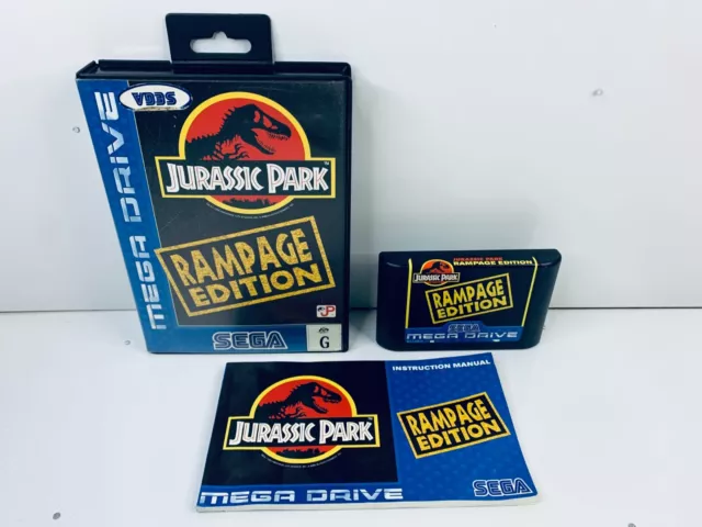 Jurassic Park Rampage Edition Sega Mega Drive Genuine Cartridge - Fast Post