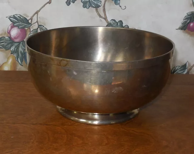 Grand Silver Co Wear-Brite Nickel Silver Soldered bowl 8"