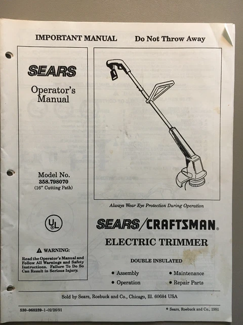 CRAFTSMAN OPERATORS MANUAL 3 8 In 19.2Volt Corldless Drill Driver